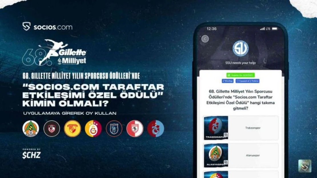 'Socios.com Taraftar Etkileşimi Özel Ödülü' sahibini buluyor