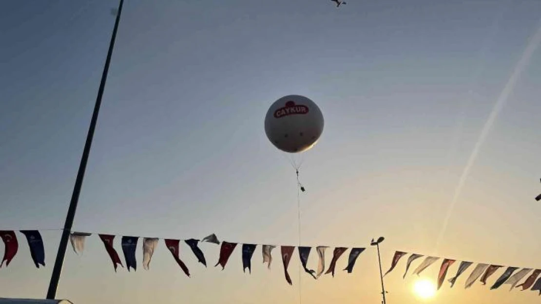 12. Rize Günleri'nde helyum gazlı balonla gökyüzüne çay salındı