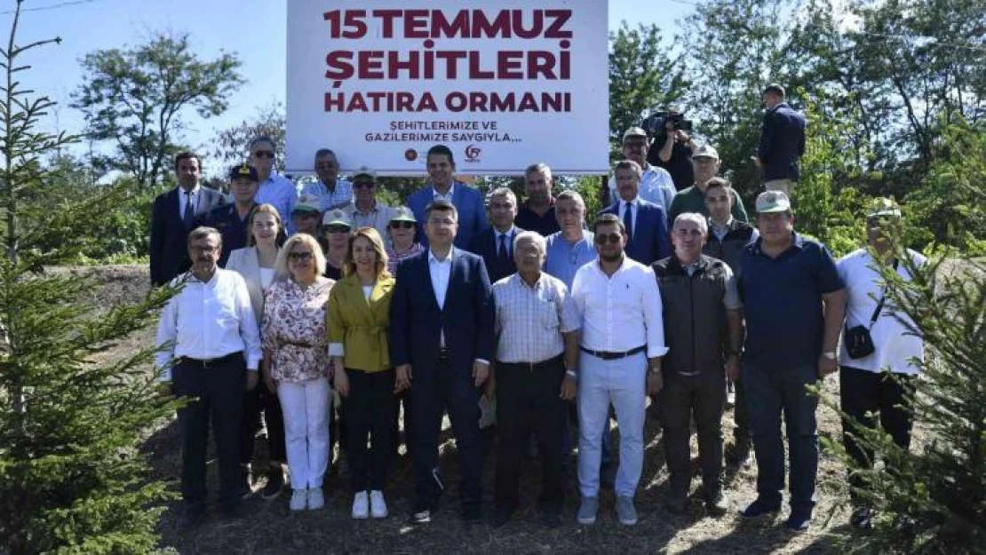 15 Temmuz şehitleri anısına dikilen 251 fidan ve ağaca bakım yapıldı