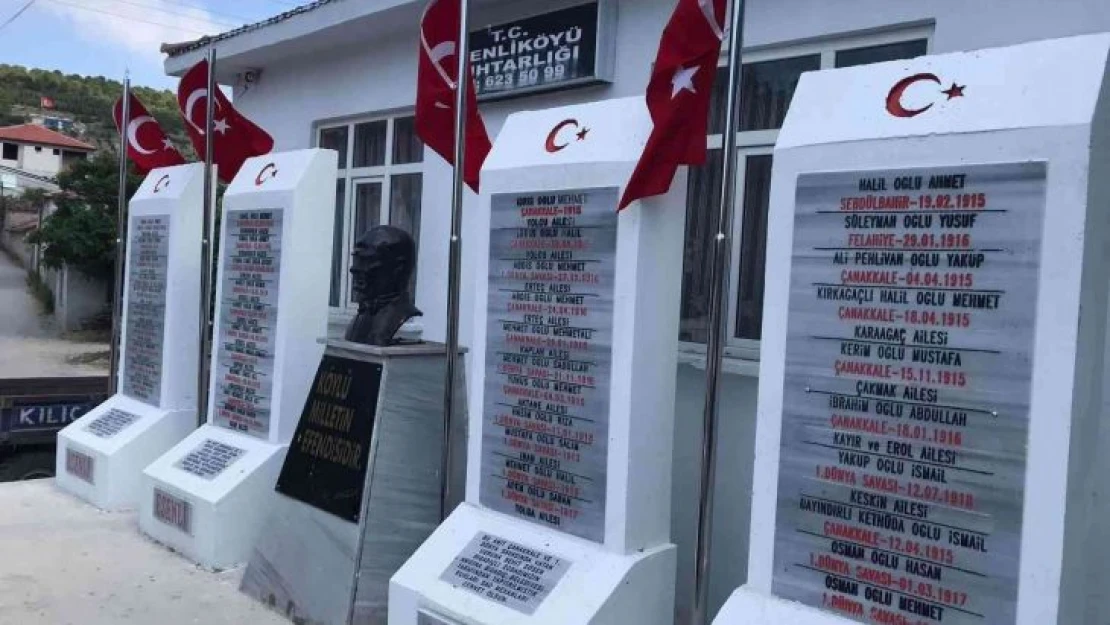 1915 Çanakkale Köprü açılışı öncesi 69 kırsal mahalleye Şehitler Abidesi yapıldı