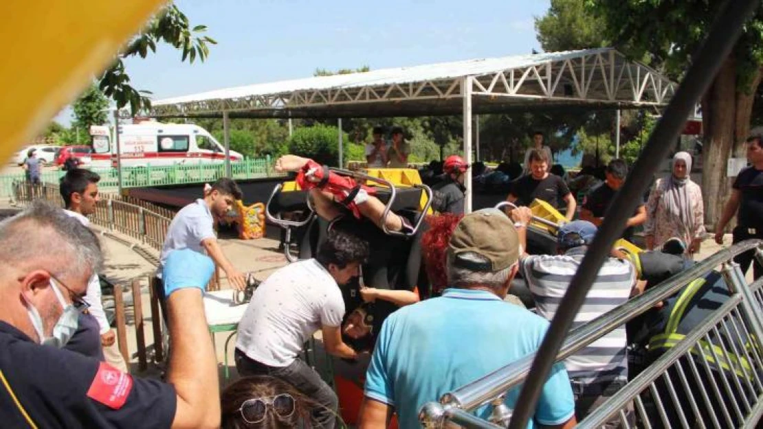 3 çocuğun lunaparkta ölümden döndüğü anlar kamerada