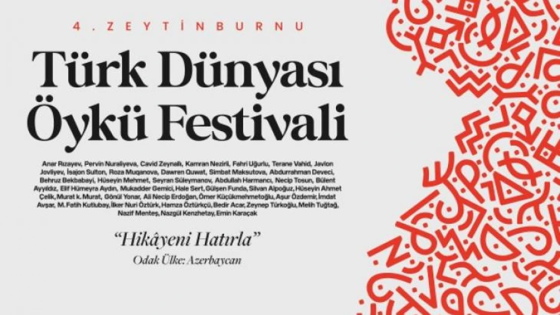 4. Zeytinburnu Türk Dünyası Öykü Festivali başlıyor