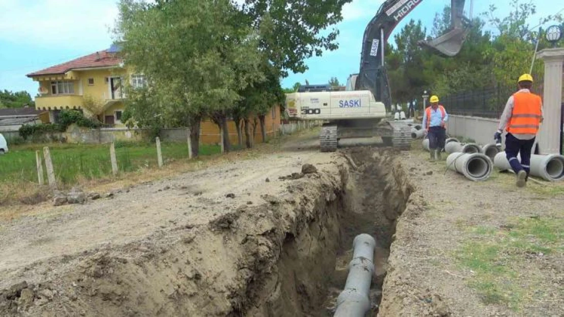 60 km'lik kanalizasyon çalışmasında 7,5 km tamam