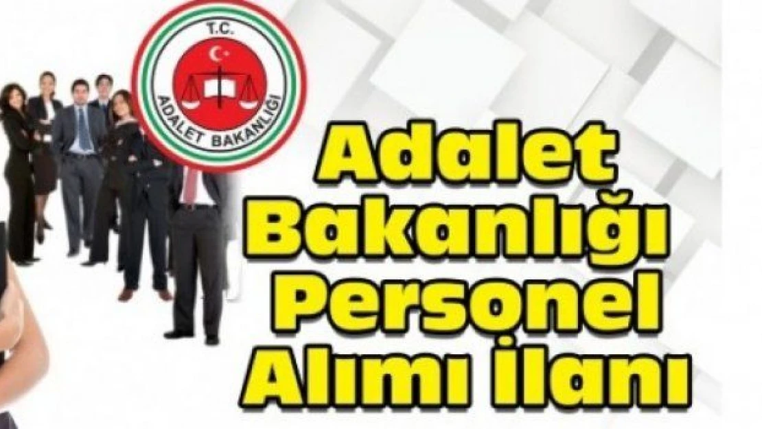 Adalet Bakanlığına 800 personel alımı