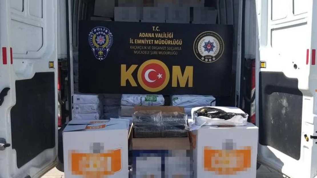 Adana'da 3 milyon 230 bin kaçak makaron ele geçirildi