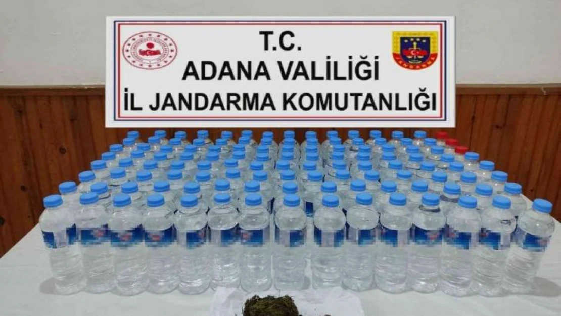 Adana'da 60 litre sahte içki ele geçirildi