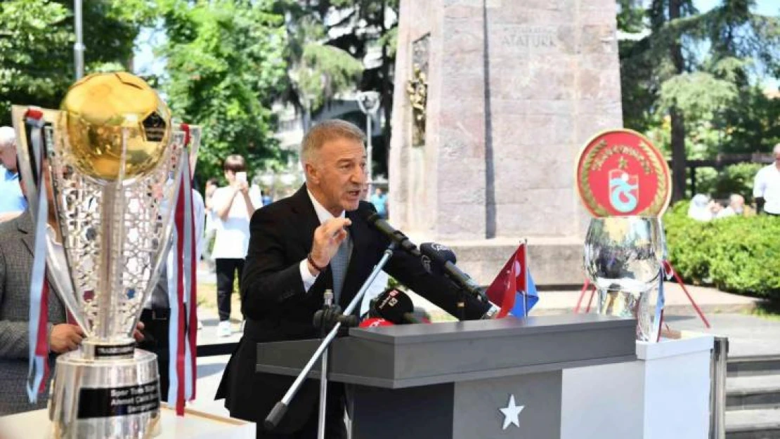 Ahmet Ağaoğlu: 'Trabzonspor'un tüm başarıların hepsinde alnı ak, başı dik oldu'