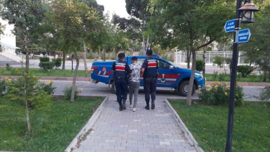 Aksaray'da 13 yıl hapis cezası olan şüpheli jandarma tarafından yakalandı