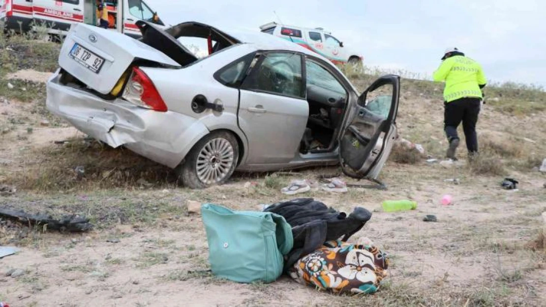 Aksaray'da otomobil takla attı: 1 ölü, 6 yaralı