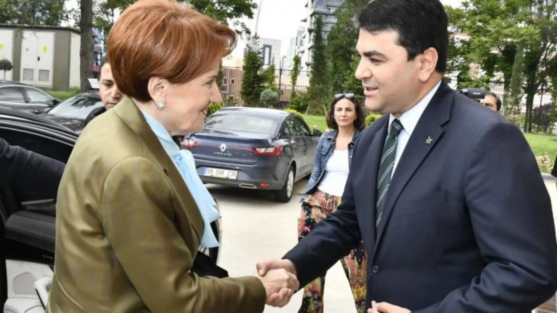 Akşener, Demokrat Parti Genel Başkanı Uysal'ı ziyaret etti