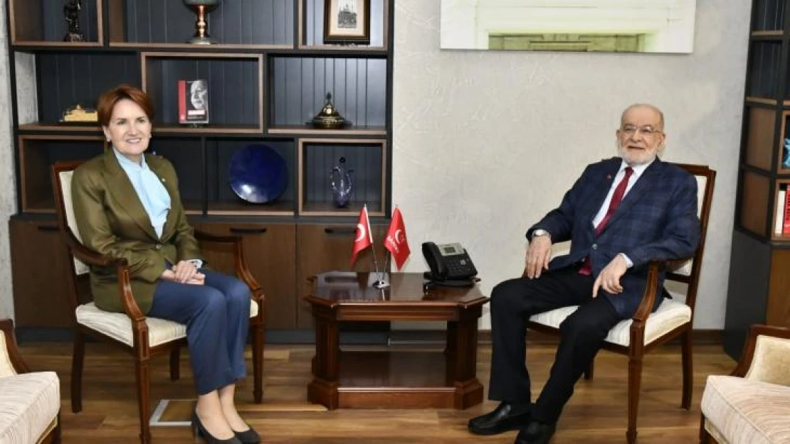 Akşener, Saadet Partisi Genel Başkanı Karamollaoğlu'nu ziyaret etti