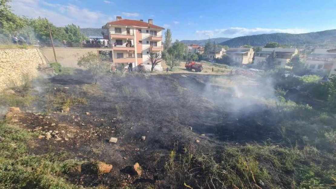 Ankara'da kuru otların tutuşması ile çıkan yangın korkuttu