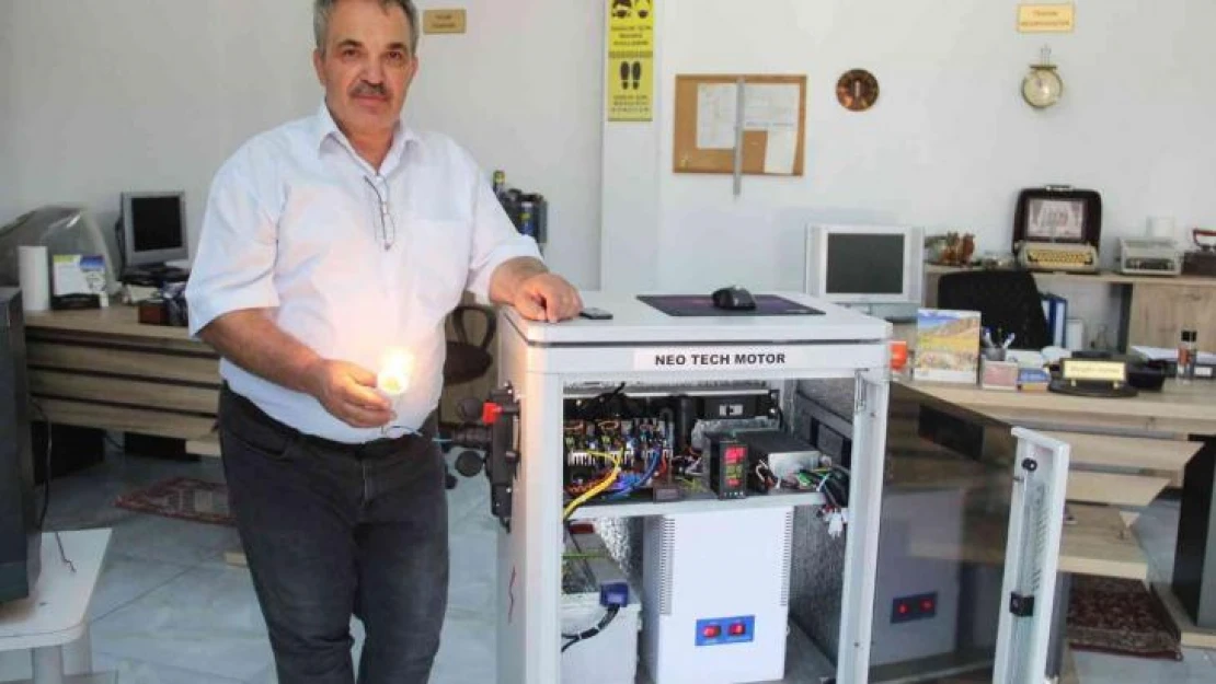 Antalya'da bir girişimci yakıtsız çalışan jeneratör üretti