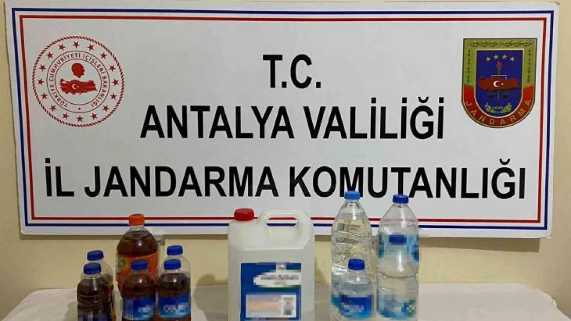 Antalya'da kaçak alkol operasyonu