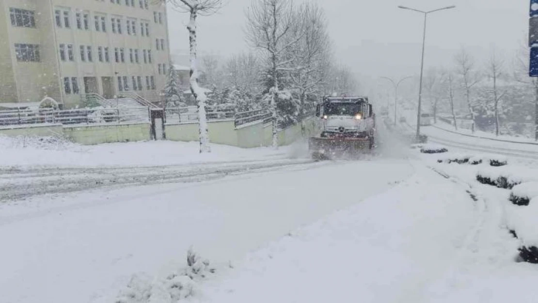 Araçlar yollarda kaydı, Düzce beyaz örtü ile kaplandı