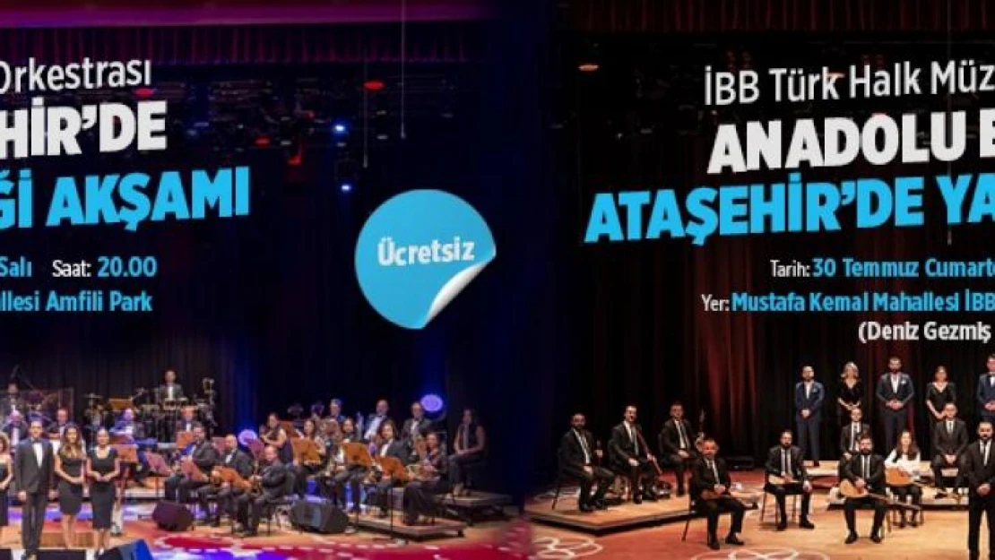 Ataşehir'de açık hava konserleri başlıyor