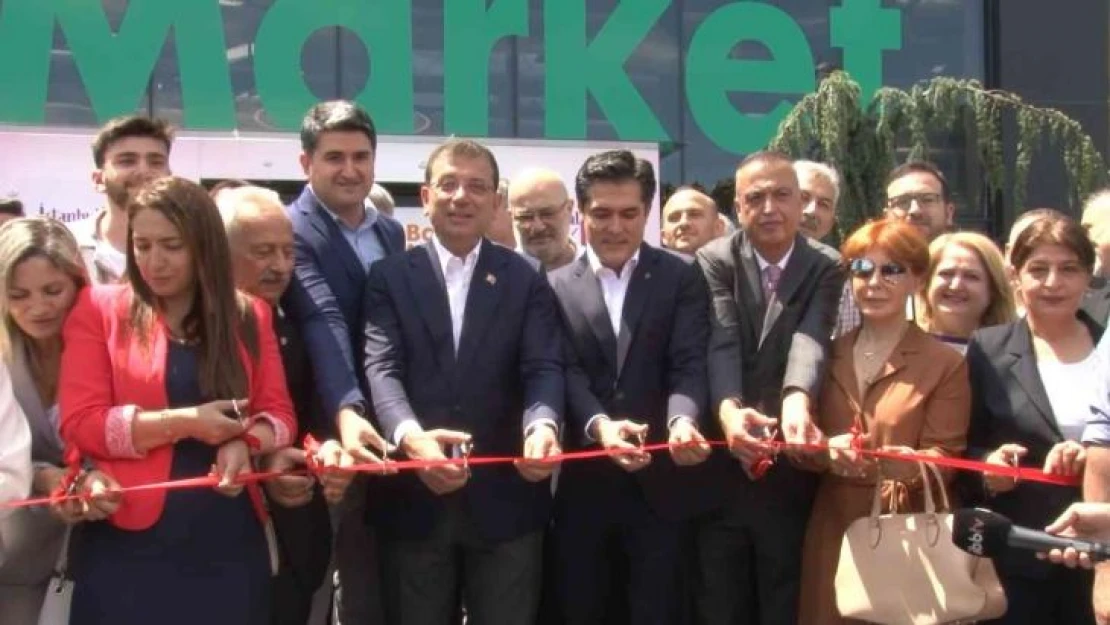 Ataşehir'de Bahçe Market, İBB Başkanı İmamoğlu'nun katılımıyla açıldı