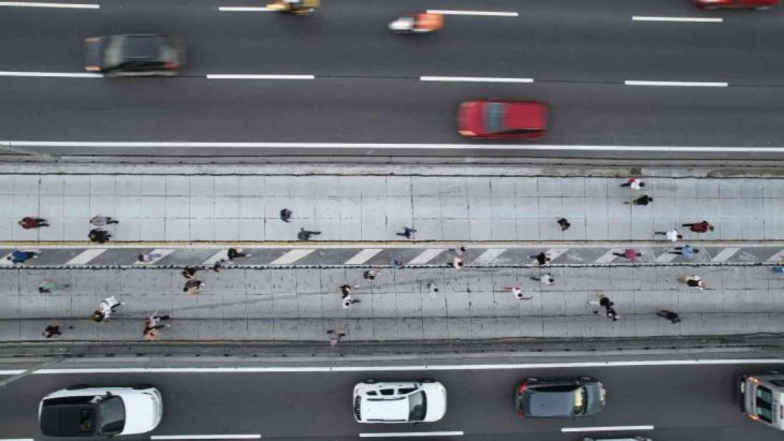 Avcılar'daki metrobüs kazasının yaşandığı bölge dronla görüntülendi