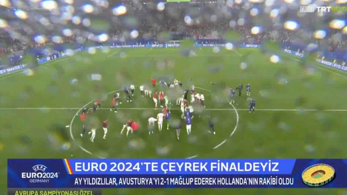 Avusturya'yı 2 golle deviren A Milli Futbol Takımı çeyrek finalde