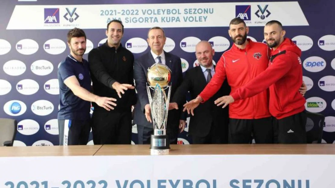 AXA Sigorta Kupa Voley erkekler final etabı basın toplantısı gerçekleşti