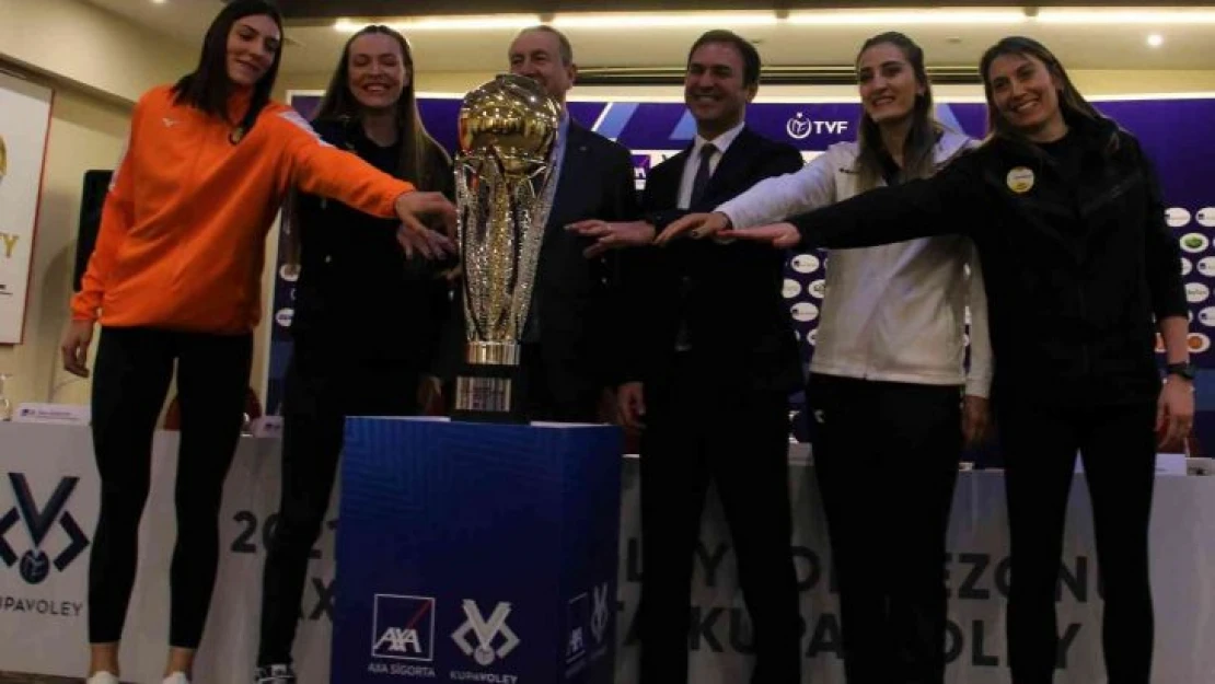 AXA Sigorta Kupa Voley Kadınlar Final'i için basın toplantısı gerçekleştirildi