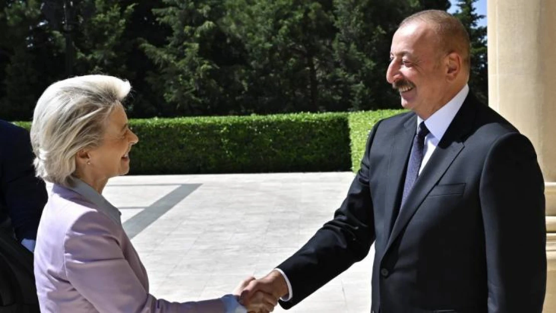 Azerbaycan Cumhurbaşkanı Aliyev, AB Komisyonu Başkanı Leyen'i kabul etti