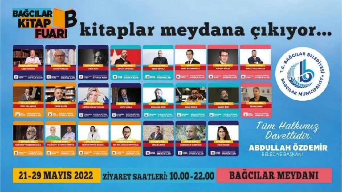 Bağcılar Kitap Fuarı, 21 Mayıs'ta başlıyor