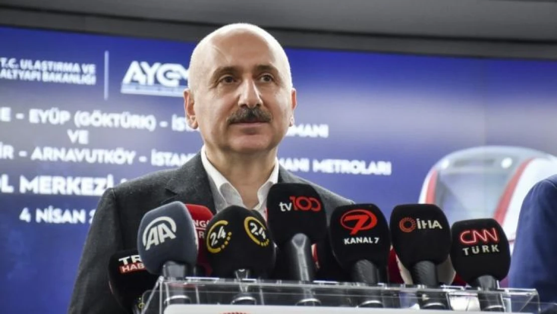 Bakan Karaismailoğlu: 'Halkalı-İstanbul Havalimanı metro hattında yüzde 78 ilerleme kaydettik'