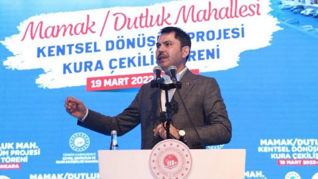 Bakan Kurum: 'Bugüne kadar 3 milyon konutumuzun dönüşümünü yaptık'