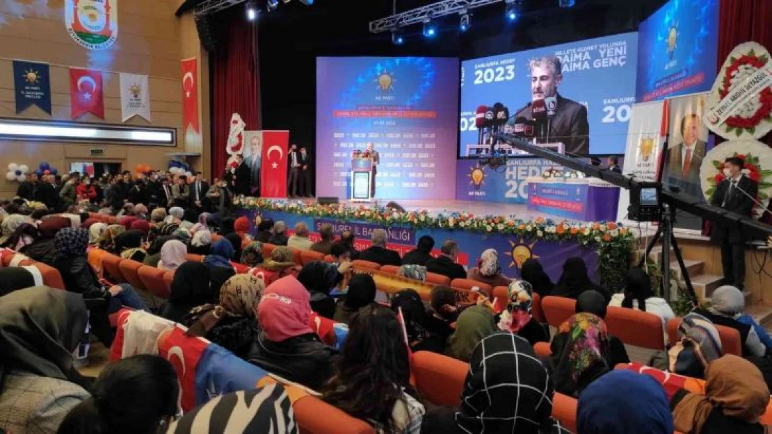 Bakan Nebati Şanlıurfa'da müjdeleri sıraladı