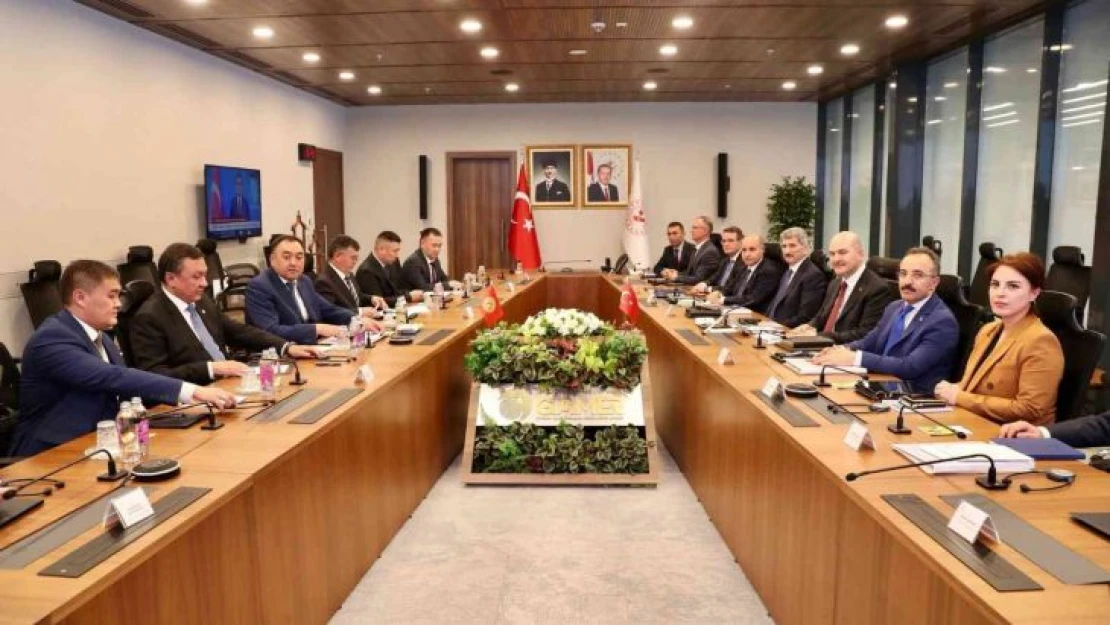 Bakan Soylu, Kırgız mevkidaşı Niyazbekov ile bir araya geldi