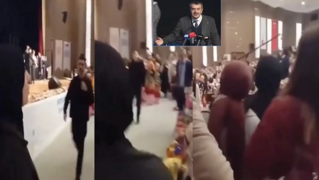 Bakan Yusuf Tekin'e mülakat mağdurlarından protesto şoku