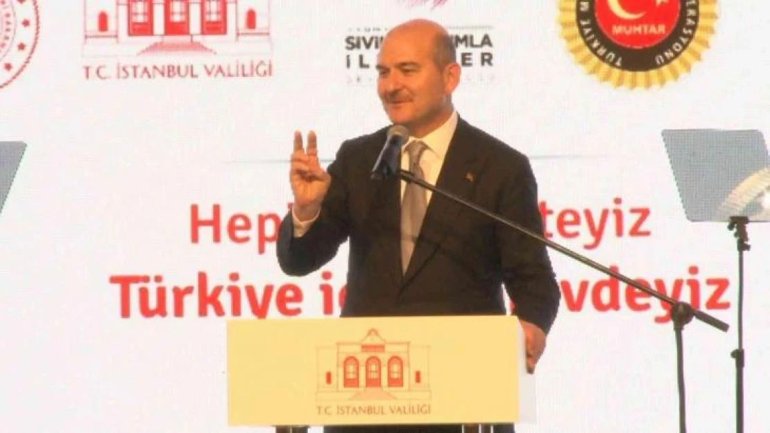 Süleyman Soylu muhtarlarla buluştu