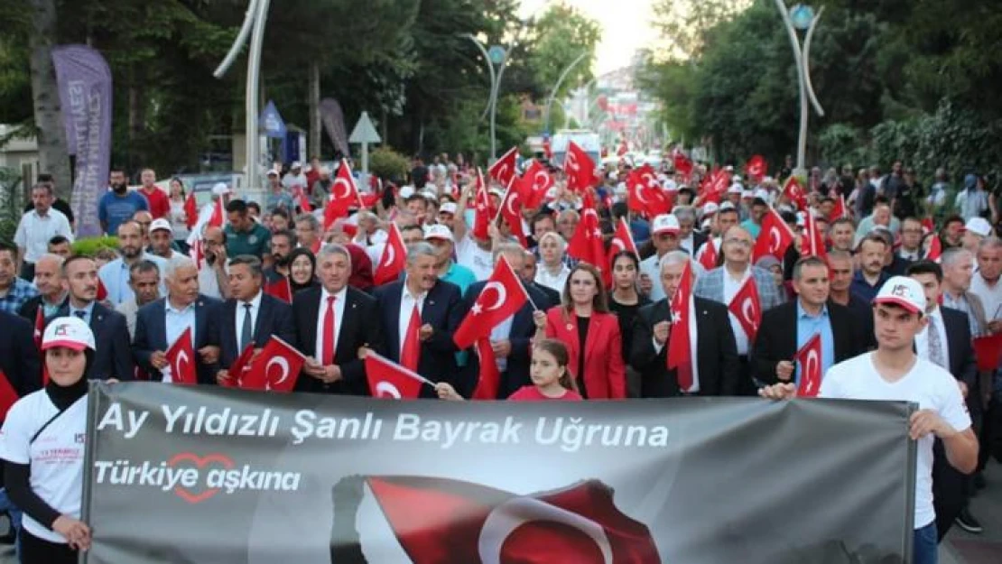 Bartın'da '15 Temmuz' yürüyüşü