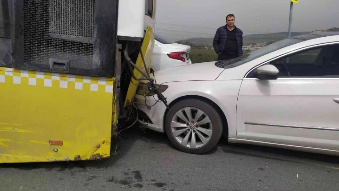 Başakşehir'de İETT otobüsü şarampole uçtu: Facianın eşiğinden dönüldü