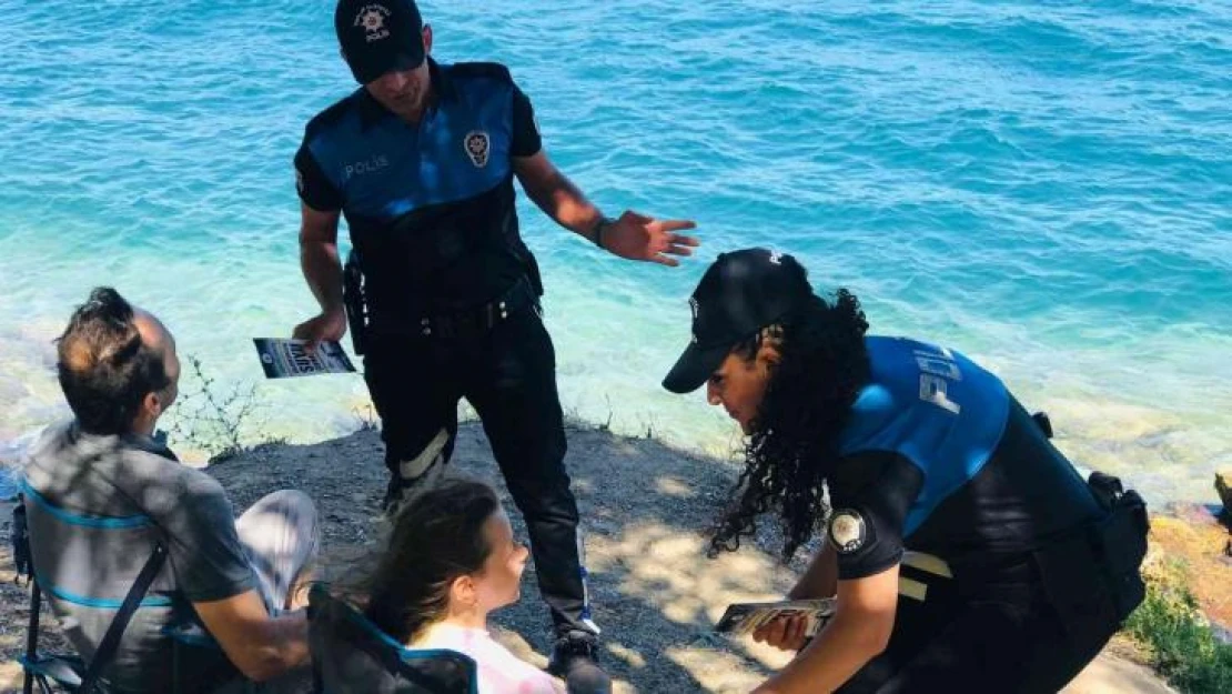 Beykoz sahilde polisten boğulmalara karşı uyarı