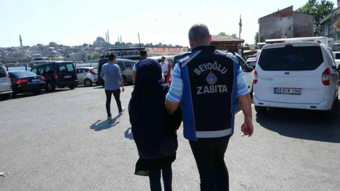 Beyoğlu'nda nefes kesen dilenci operasyonu