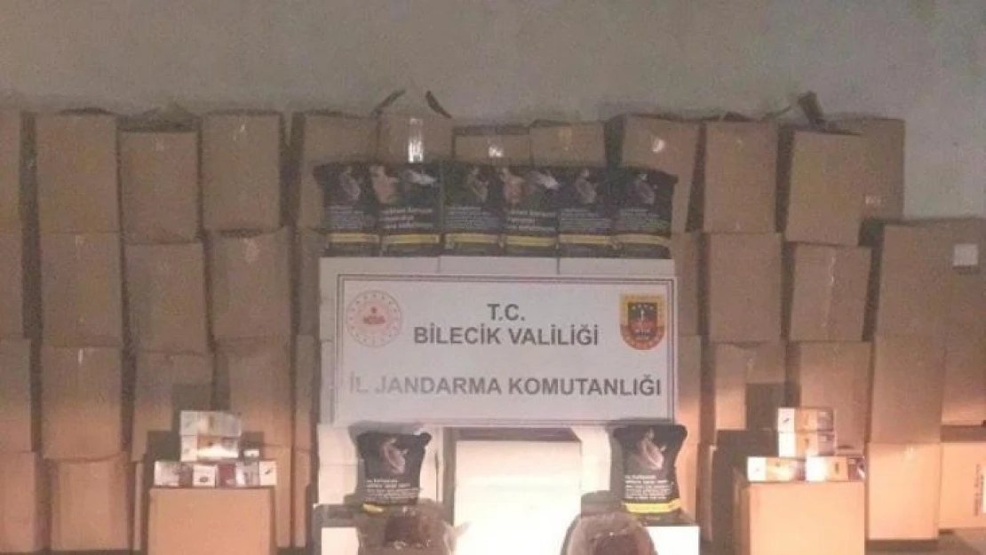 Bilecik'te 1 ton kaçak tütün ele geçirildi