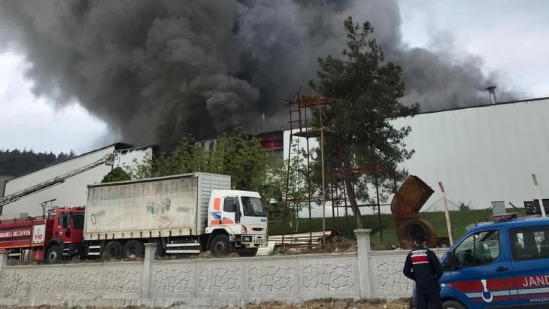 Bilecik'te bir günde ikinci lastik fabrikası yangını