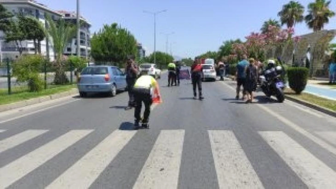 Bisikletle yaya geçidinden geçerken aracın çarptığı Alman hayatını kaybetti