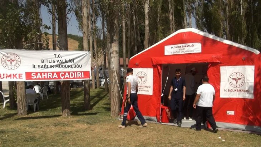 Bitlis İl Sağlık Müdürlüğü'nden 1071 etkinliklerinde sağlık hizmeti