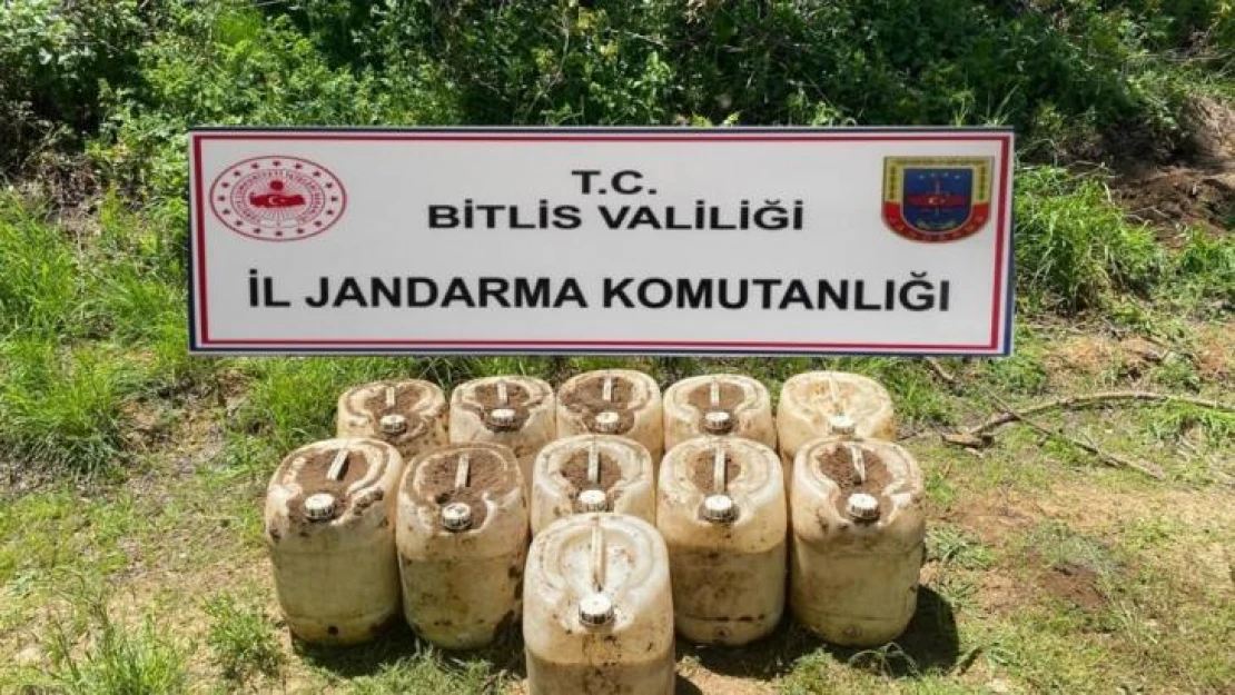 Bitlis'te 430 kilogram amonyum nitrat ele geçirildi