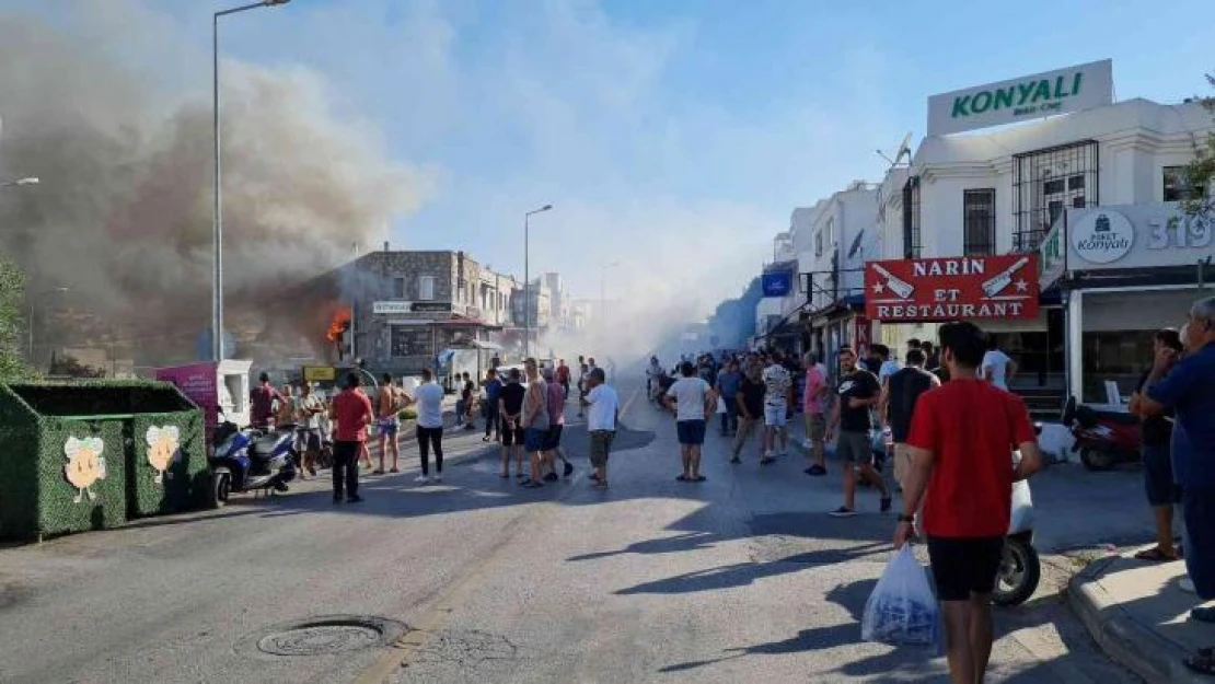 Bodrum'da fırın yangını işyerleri ve ikametlere sıçradı