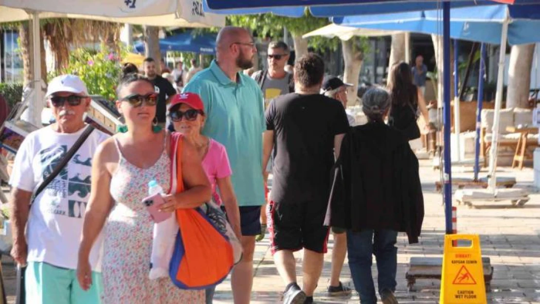 Bodrum sahillerinde yoğunluk sürüyor