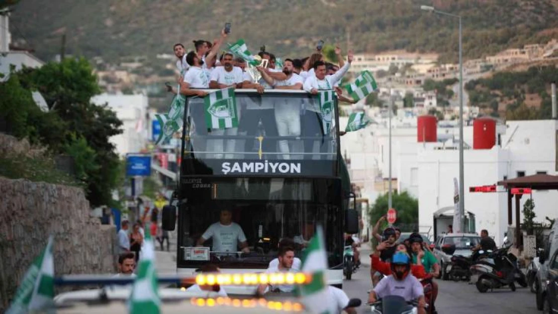 Bodrum sokakları yeşil-beyaz oldu