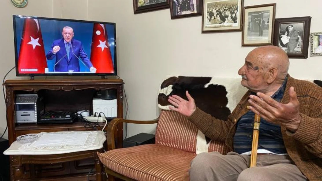 Boraltan Köprüsü faciasının 100 yaşındaki tanığı Bekir Doğan'dan Cumhurbaşkanı Erdoğan'a destek