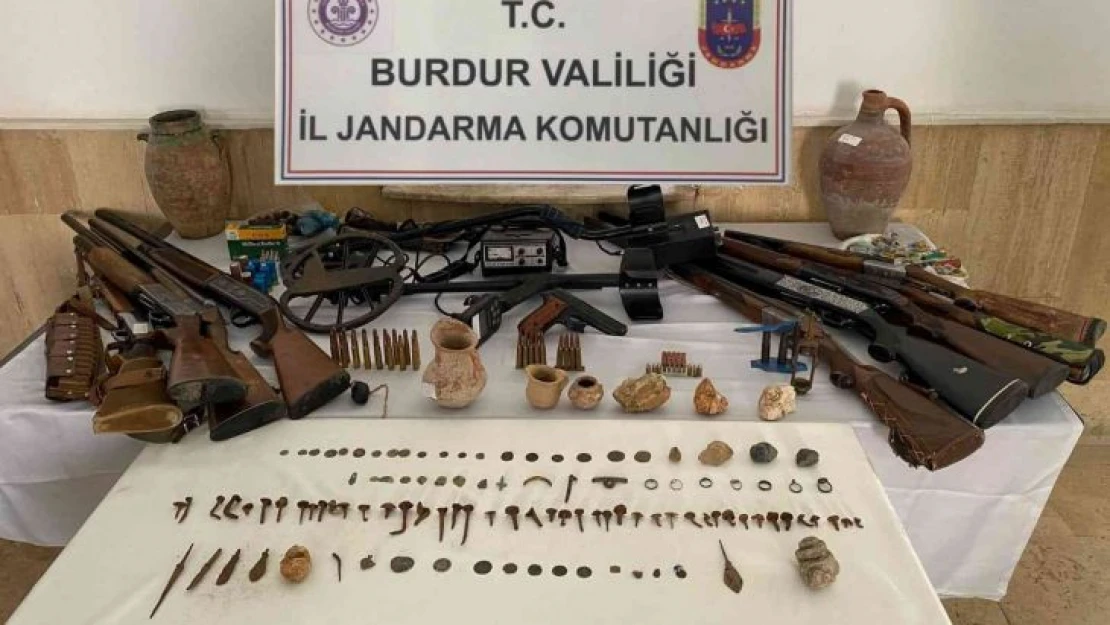 Burdur'da 119 adet muhtelif tarihi eser ele geçirildi