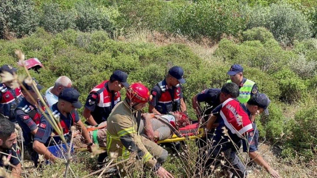 Bursa'da tır 150 metre yükseklikteki şarampole yuvarlandı: 1 yaralı