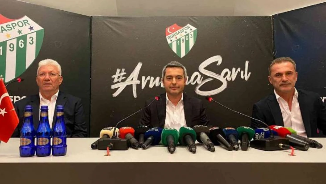 Bursaspor'da Tahsin Tam ve İsmail Ertekin basın toplantısı düzenledi