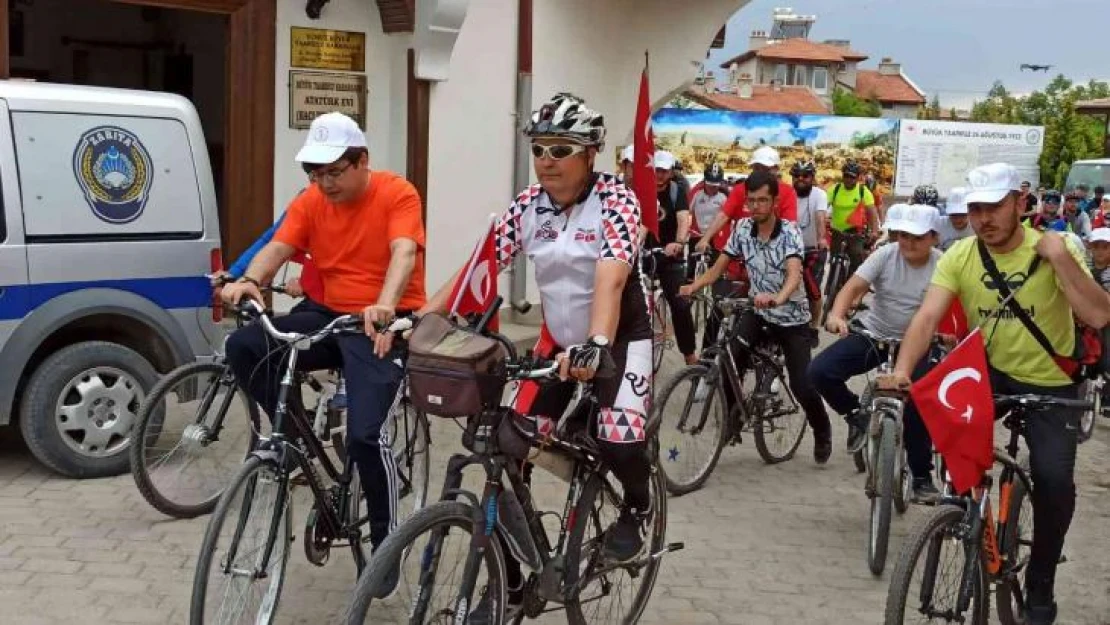 Büyük Taarruz'un başladığı yerde 100. yıl için pedal çevirdiler